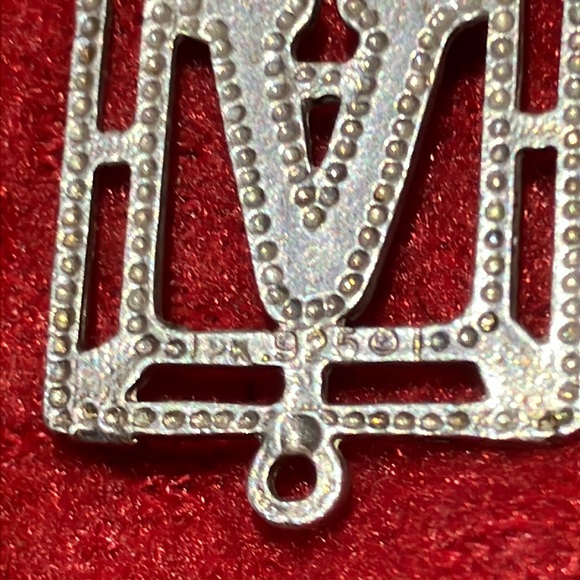 925 Sterling Silver Letter “A” Pendant - Picture 8 of 13